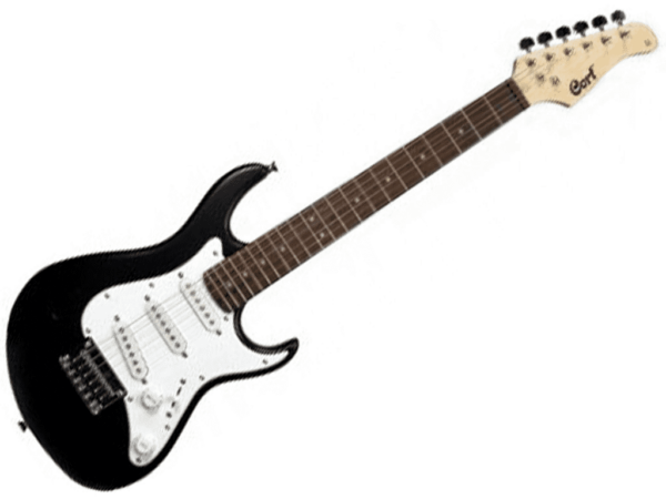 CORT G100 JUNIOR OPEN PORE BLACK CHITARRA ELETTRICA 3/4 NERA A PORO APERTO