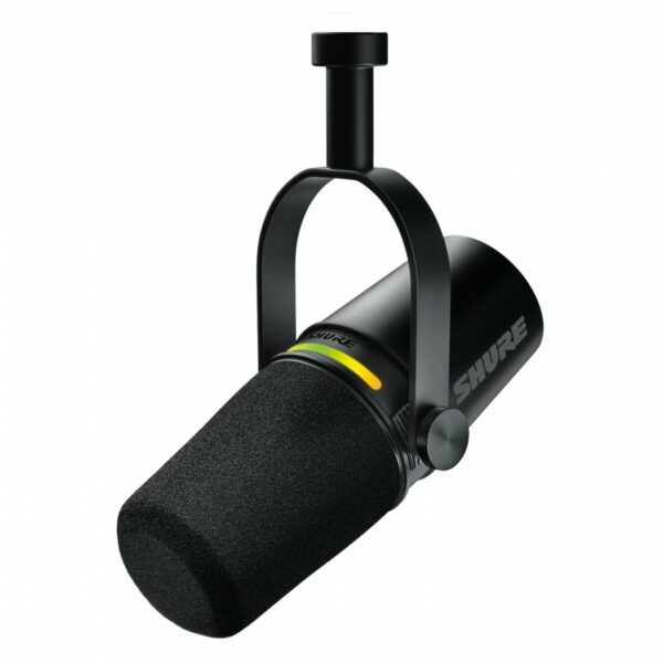 SHURE MV7+ BLACK MICROFONO DINAMICO CARDIOIDE PER PODCAST NERO