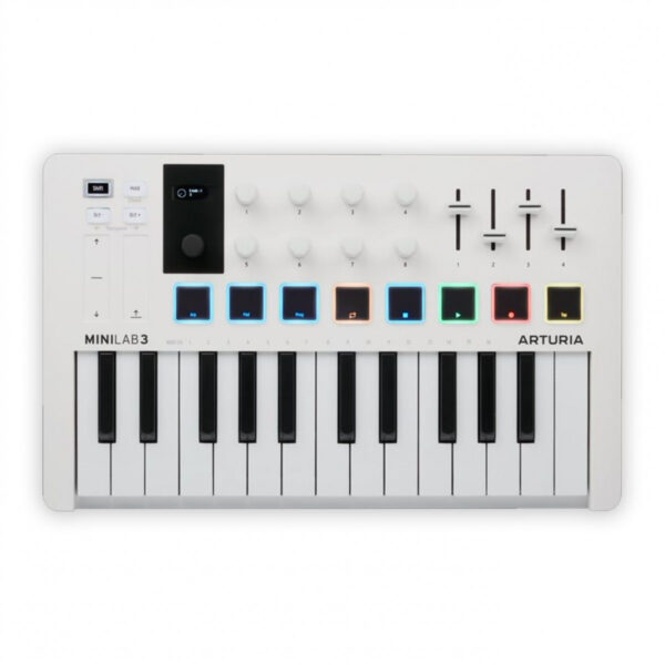 ARTURIA MINILAB 3 TASTIERA CONTROLLER USB 25 TASTI MINI, 8 PAD RGB, 8 ENCODER ROTATIVI
