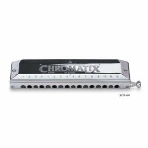 Suzuki Chromatix SCX-48 D 12 Hole Chromatic Harmonica, Key of D (RE) SCX48D