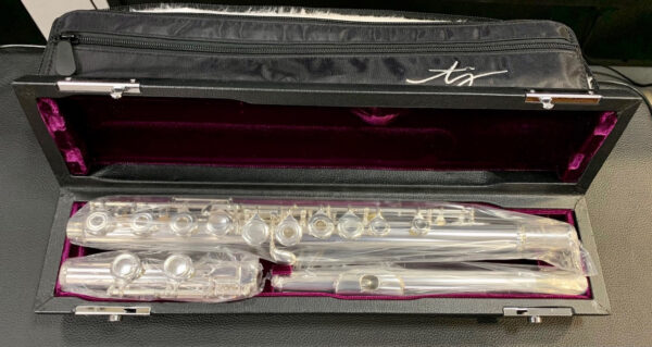 TREVOR JAMES 3015 ROEA SRL W FLAUTO TRAVERSO FORI APERTI CON BOCCOLA IN ARGENTO TIPO SANKYO 3015ROEA