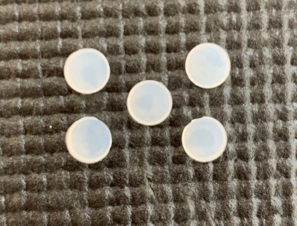 TAPPINI TAPPI PER FLAUTO TRAVERSO FORI APERTI KIT TAPPINI CONFEZIONE DA 5PZ
