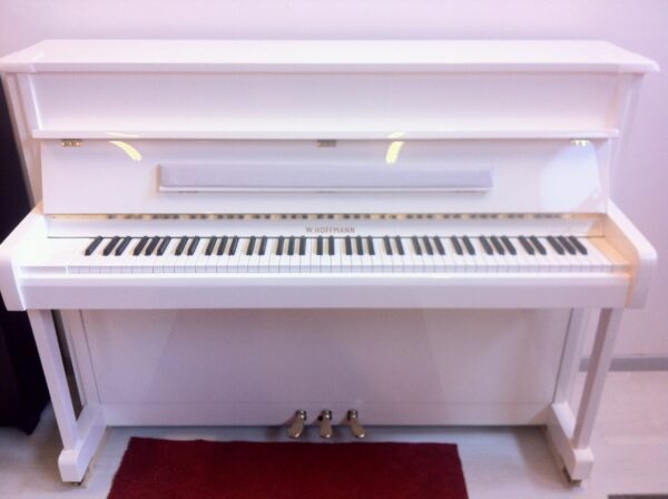 W. HOFFMANN V112 VISION PIANO PIANOFORTE BIANCO VERTICALE ACUSTICO  REALIZZATO DALLA C. BECHSTEIN EU