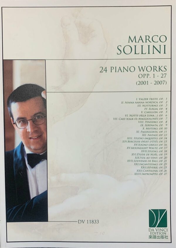 MARCO SOLLINI 24 PIANO WORKS OPP.1-27  EDIZIONI DA VINCI