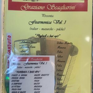 GRAZIANO SCAGLIARINI FISARMONICA VOL.1 PLAYBACK E BASI MP3 METODO LIBRO CON CD