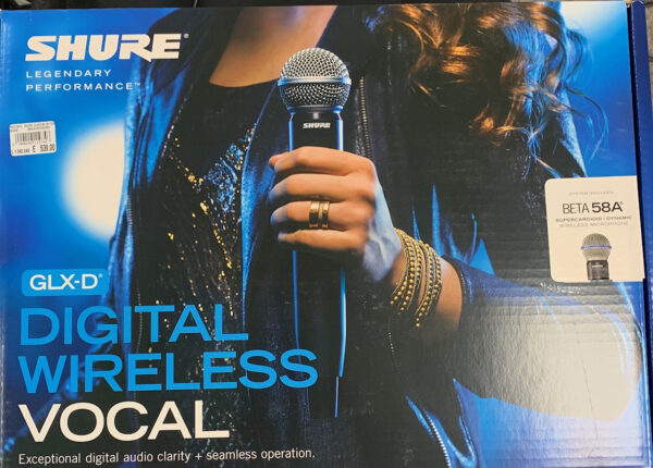 SHURE GLXD24EZ2 BETA58 RADIOMICROFONO SISTEMA PALMARE DIGITALE WIRELESS PER VOCE SHURE GLXD24E/BETA5