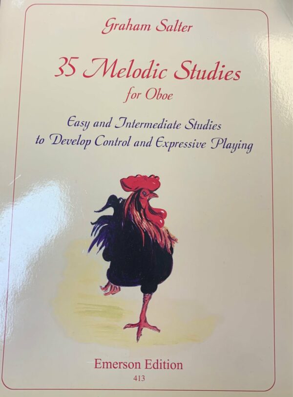 GRAHAM SALTER 35 MELODIC STUDIES FOR OBOE EMERSON LIBRO METODO EDIZIONI EMERSON