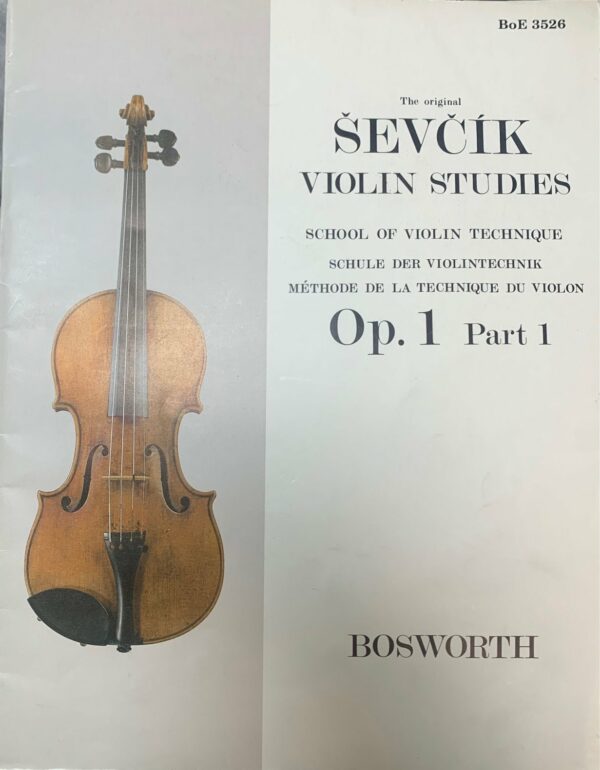 SEVCIK OP.1 PART 1 VIOLIN STUDIES METOLO LIBRO EDIZIONI BOSWORTH