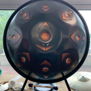 GENERAL CASTER D53 HAND PAN STRUMENTO A PERCUSSIONE 9 NOTE IN RE MINORE CON BATTENTI D-53