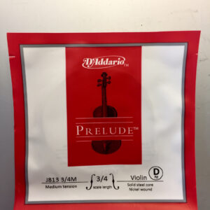D’ADDARIO PRELUDE J813  CORDA SINGOLA VIOLINO RE/D 3/4 TENSOINE MEDIA MEDIUM TENSION