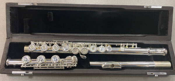 KAKULIN KFF-699 FLAUTO TRAVERSO TESTATA IN ARGENTO FORI APERTI KFF699