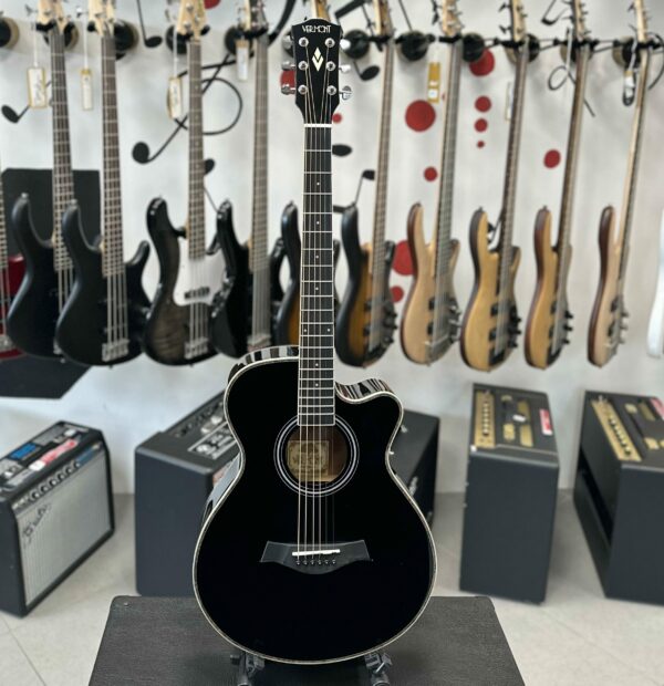 VERMONT F100CE-B NERA CHITARRA ACUSTICA FOLK ELETTRIFICATA S304 FC100CEB