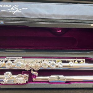 TREVOR JAMES 3041 ROEW A SLR FLAUTO TRAVERSO ARGENTATO FORI APERTI BOCCOLA IN ARGENTO TIPO SANKYO