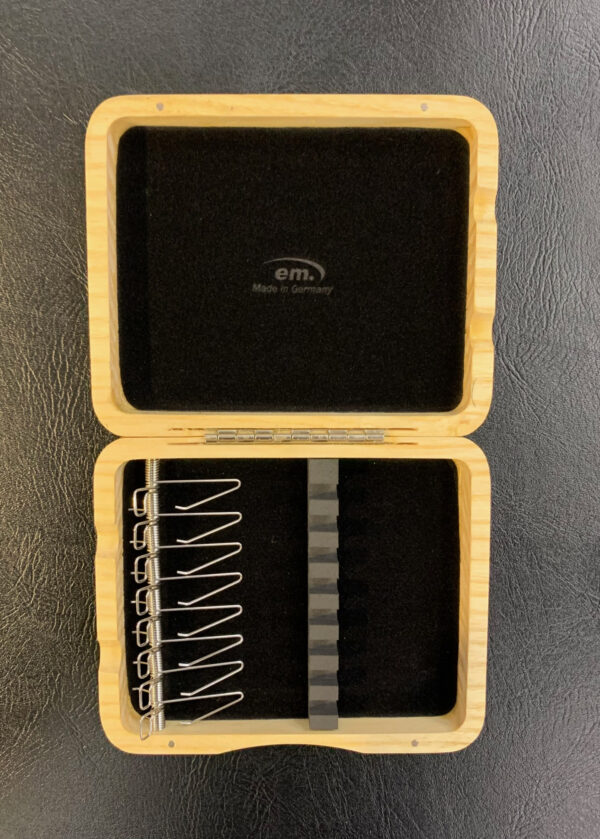 GEWA ASTUCCIO PORTA ANCE DOPPIE PER OBOE IN LEGNO 8 CANNE