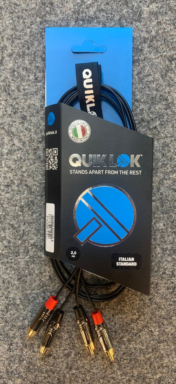 QUIKLOK ITST/4RCA-2 CAVO 2RCA/2RCA  LUNGHEZZA 2 MT