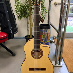 MARTINEZ MFG-AS-CE CHITARRA CLASSICA FLAMENCA ELETTRIFICATA SPALLA MANCANTE