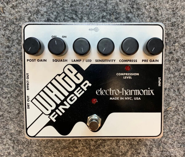 ELECTRO HARMONIX WHITE FINGER COMPRESSORE ANALOGICO OTTICO PER CHITARRA EX-DEMO