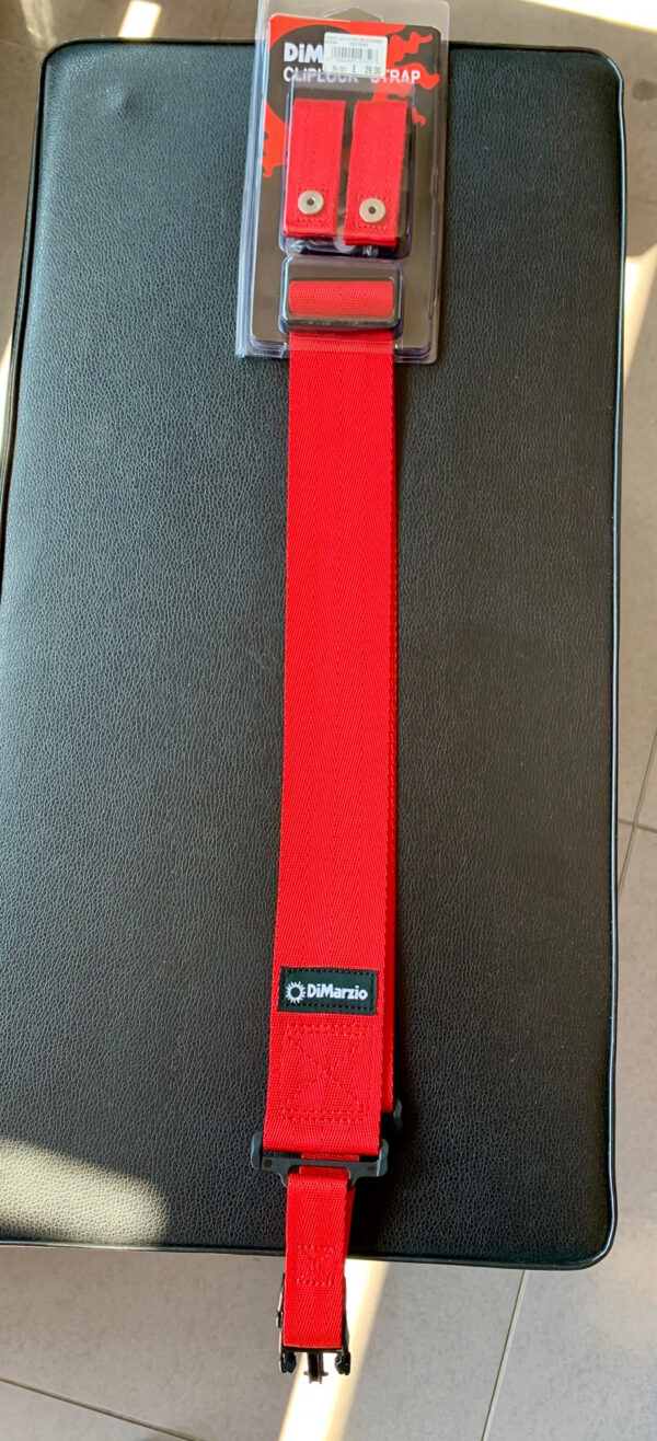 DIMARZIO DD2200 TRACOLLA PER CHITARRA O BASSO VARI COLORI CLIPLOCK STRAP CLIP NYLON DD-2200