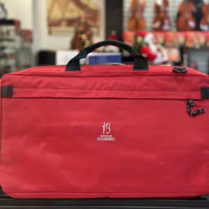 HAMMIG CLASSIC BAG PER FLAUTO CON TASCHE E TRACOLLA COLORE ROSSA