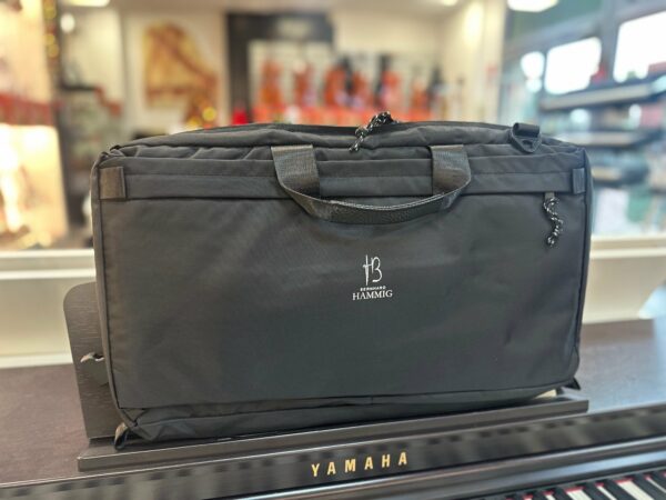 HAMMIG CLASSIC BAG PER FLAUTO CON TASCHE E TRACOLLA COLORE NERO