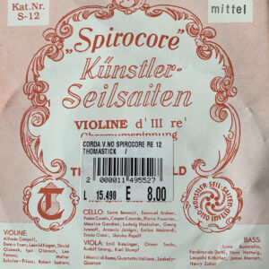 THOMASTIK INFELD SPIROCORE CORDA RE PER VIOLINO D