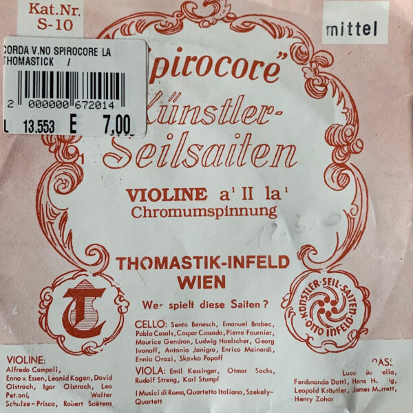 THOMASTIK INFELD SPIROCORE CORDA LA PER VIOLINO A