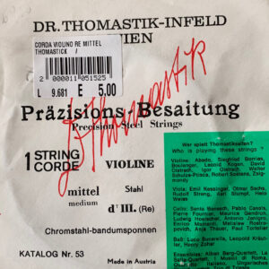 THOMASTIK INFELD MITTEL CORDA RE PER VIOLINO D