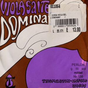 THOMASTIK VIOLASAITE DOMINANT CORDA SOL PER VIOLA G