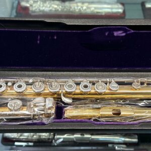 VERNE Q. POWELL BOSTON 13513  19.5K FLAUTO TRAVERSO PROFESSIONALE IN ORO 19.5K MECCANICA  ARGENTO OC