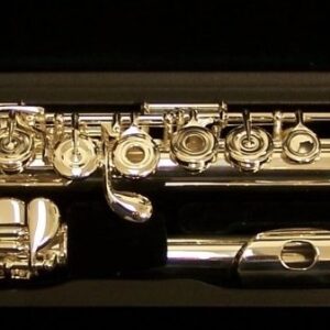 PEARL FLUTES PF505RBE  QUANTZ FLAUTO TRAVERSO ARGENTATO DA STUDIO CON MI SNODATO APERTO PF-505-RBE