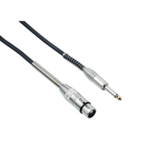 BESPECO IROMA100P Cavo 1 MT per microfoni – cannon femmina – jack Ø 6,3 mm XLR/JACK