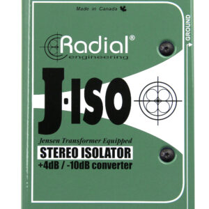 RADIAL J-ISO BOX CONVERTITORE DI SEGNALE STEREO PASSIVA ( +4 DB A – 10 DB )