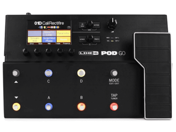 LINE 6 POD GO PEDALIERA MULTI-EFFETTO CON MODELLATORE DI AMPLI E PEDALE D'ESPRESSIONE