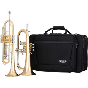 JUPITER TROMBA JTR1110R + FLICORNO JFH1100R SET CON BORSA E ACCORDATORE