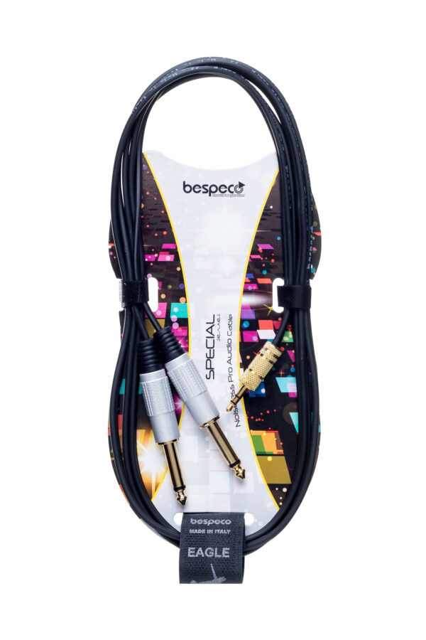 BESPECO RCX500 CAVO JACK STEREO 3,5 MM 2 X JACK 6.3  RCX-500