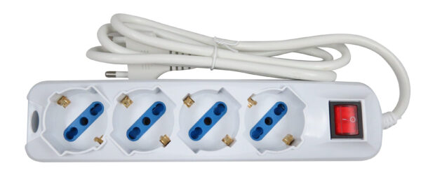 KARMA CC9568 CIABATTA PROLUNGA PRESA ELETTRICA MULTIPRESA CON 4 INGRESSI E INTERRUTTORE