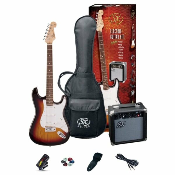 SX SE-1-SK-34-3TS KIT PACK CHITARRA ELETTRICA TELECASTER CON ACCESSORI SUNBURST STV264