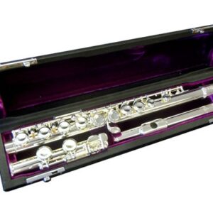 TREVOR JAMES 3041-E FLAUTO TRAVERSO ARGENTATO FORI CHIUSI 3041E BOCCOLA STANDARD