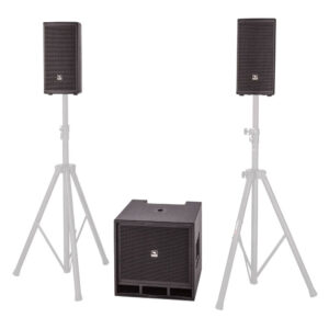 PROEL LT812A SISTEMA PA ATTIVO A 3 VIE CON 2 SATELLITI + SUBWOOFER 800W LT-812-A