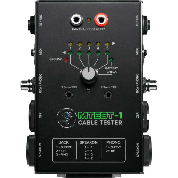 MACKIE MTEST-1 TESTER PER CAVI ALIMENTATO A BATTERIA MTEST1