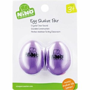 NINO 540AU-2 COPPIA MARACAS A OVETTO COLORE VIOLA 540-AU-2