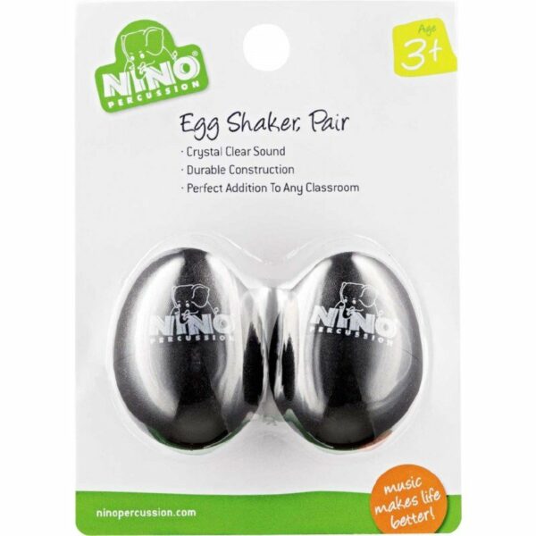 NINO 540BK-2 COPPIA MARACAS A OVETTO COLORE NERO 540-BK-2