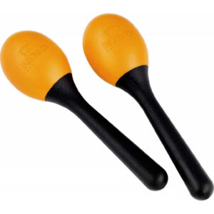 NINO 569OR COPPIA MARACAS OVALI PER BAMBINI COLORE ARANCIONE
