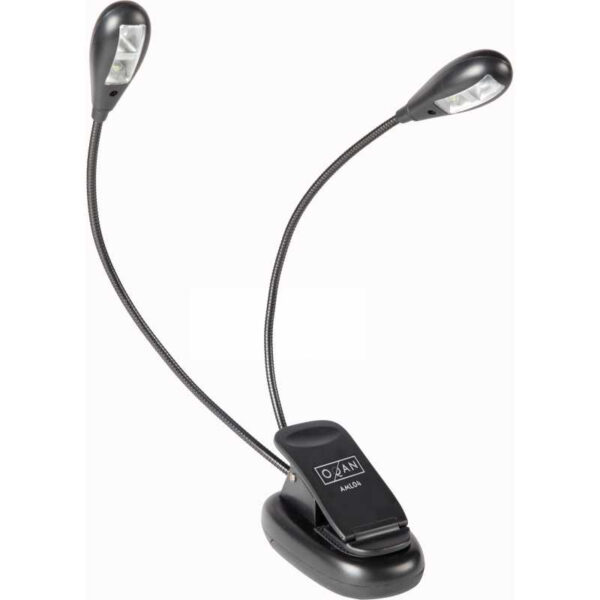 OQAN AML04 QAROLLAMPADA LUCE A LED PER LEGGIO CON DUE BRACCI FLESSIBILI