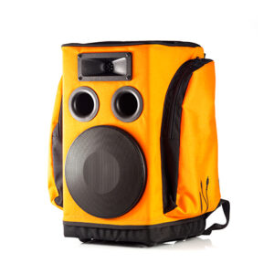 PARTYBAG 8 CASSA PORTATILE 180W RMS 8″ TRASPORTABILE IDOSSABILE A ZAINO A BATTERIA USB BLUETOOTH