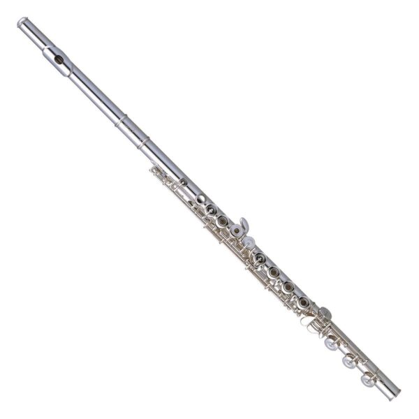 PEARL FLUTES PF765RBE FLAUTO TRAVERSO ARGENTO DISCENDENTE AL SI FORI APERTI PF-765-RBE
