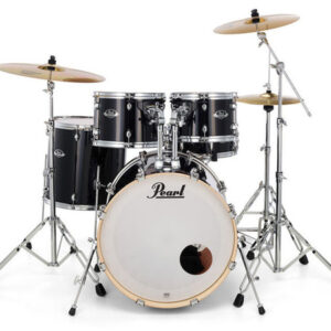 PEARL EXX725SBR BATTERIA ACUSTICA 5 PEZZI CON HARDWARE E PIATTI SABIAN NERA EXX-725-SBR