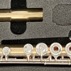 PEARL FLUTES MAESTA FLAUTO TRAVERSO CON CORPO IN ORO 14K E MECCANICA IN ARGENTO FORI APERTI OCCASION