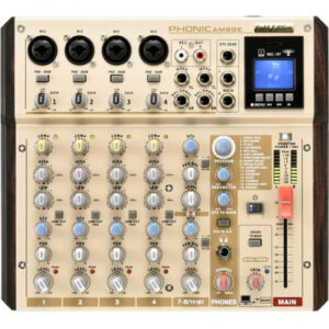 PHONIC AM 8 GE MIXER COMPATTO 8 CANALI CON BLUETOOTH, REGISTRATORE E INTERFACCIA USB AM8GE