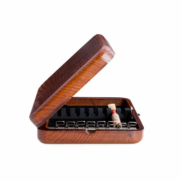 GEWA ASTUCCIO PORTA ANCE DOPPIE PER OBOE IN LEGNO 8 CANNE COLOR MARRONE